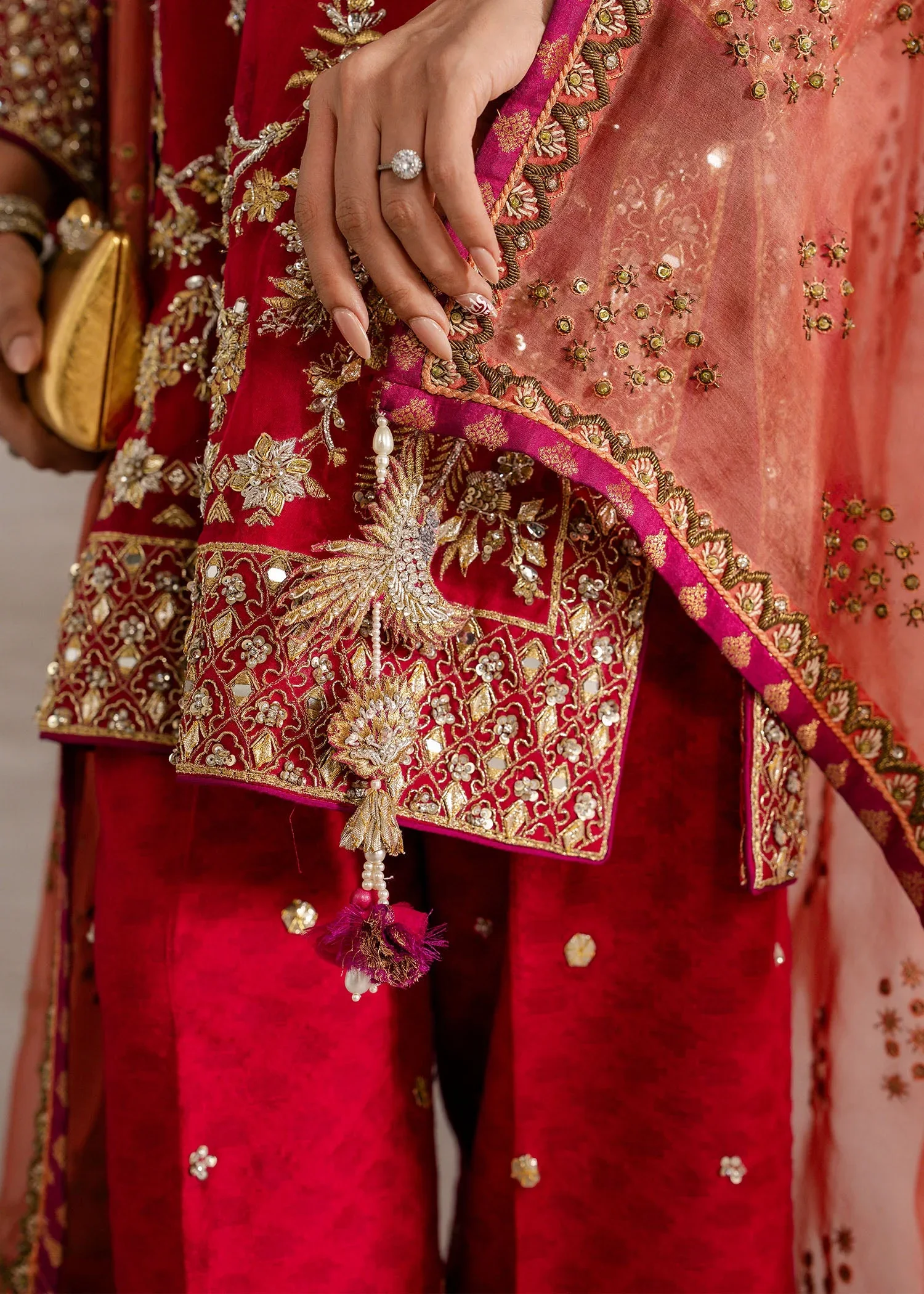 Bold Pink– Mahgul Formal Wear Image 3