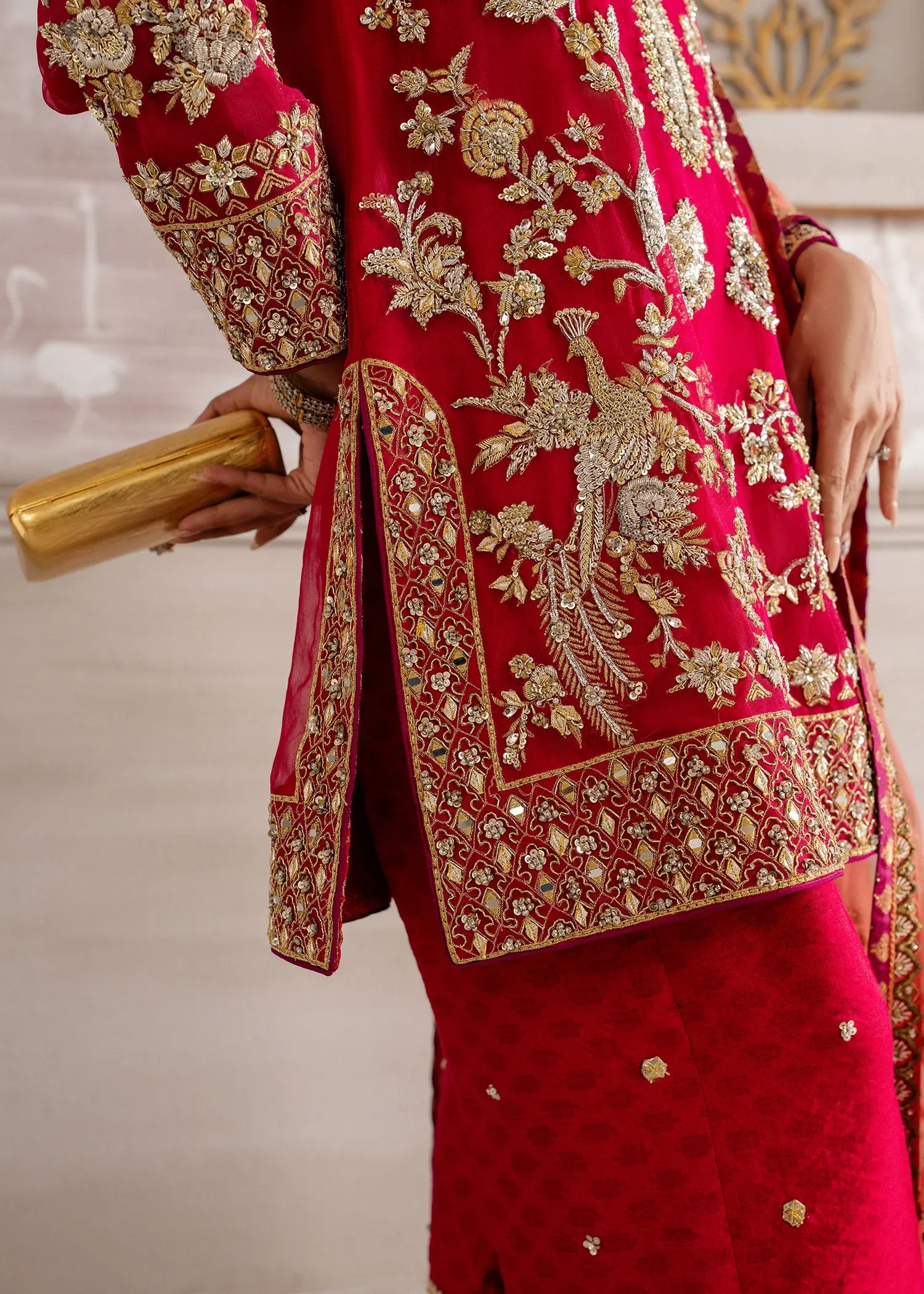 Bold Pink– Mahgul Formal Wear Image 5