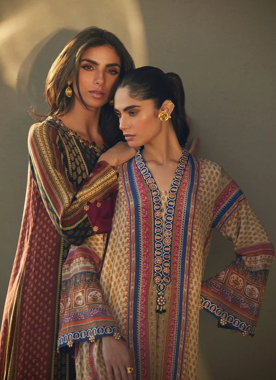 Ophelia Onyx Crepe Kaftan – Farah Talib Aziz Casual Wear Image 12