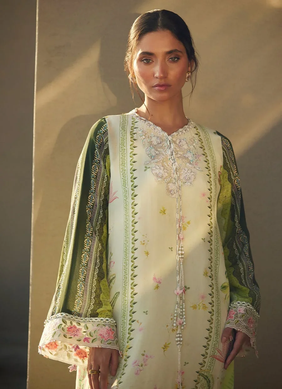Selah Kiwi Crepe Kaftan – Farah Talib Aziz Casual Wear Image 1