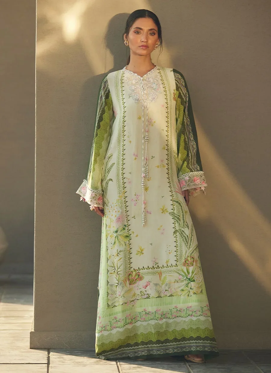 Selah Kiwi Crepe Kaftan – Farah Talib Aziz Casual Wear Image 2