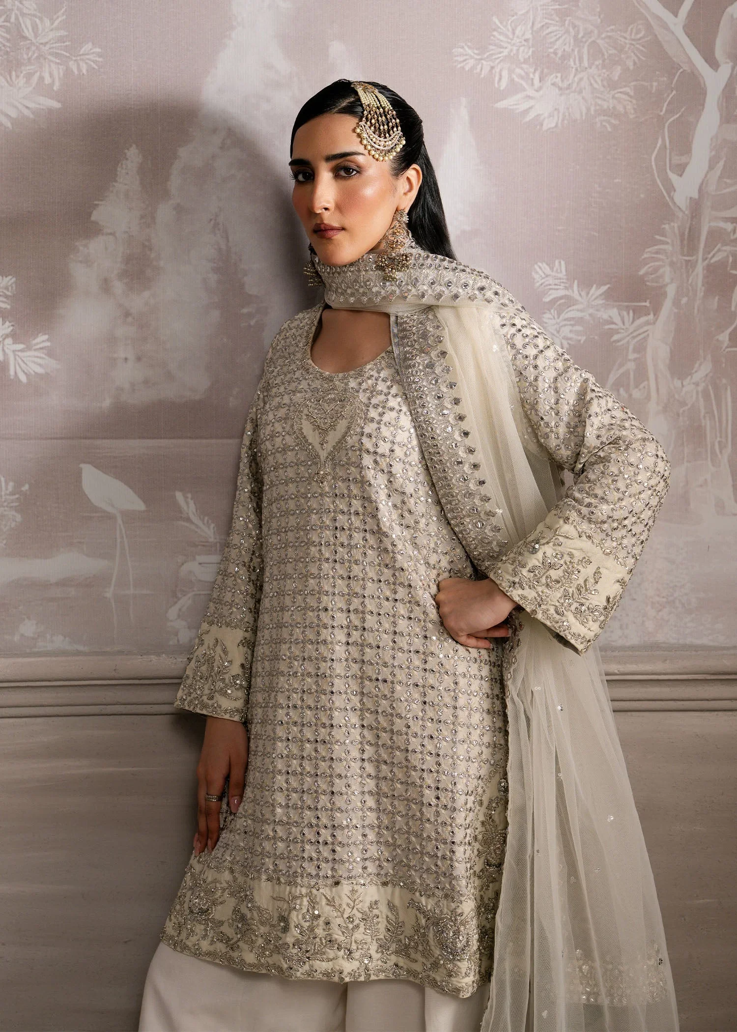 White Sun– Mahgul Formal Wear Image 5