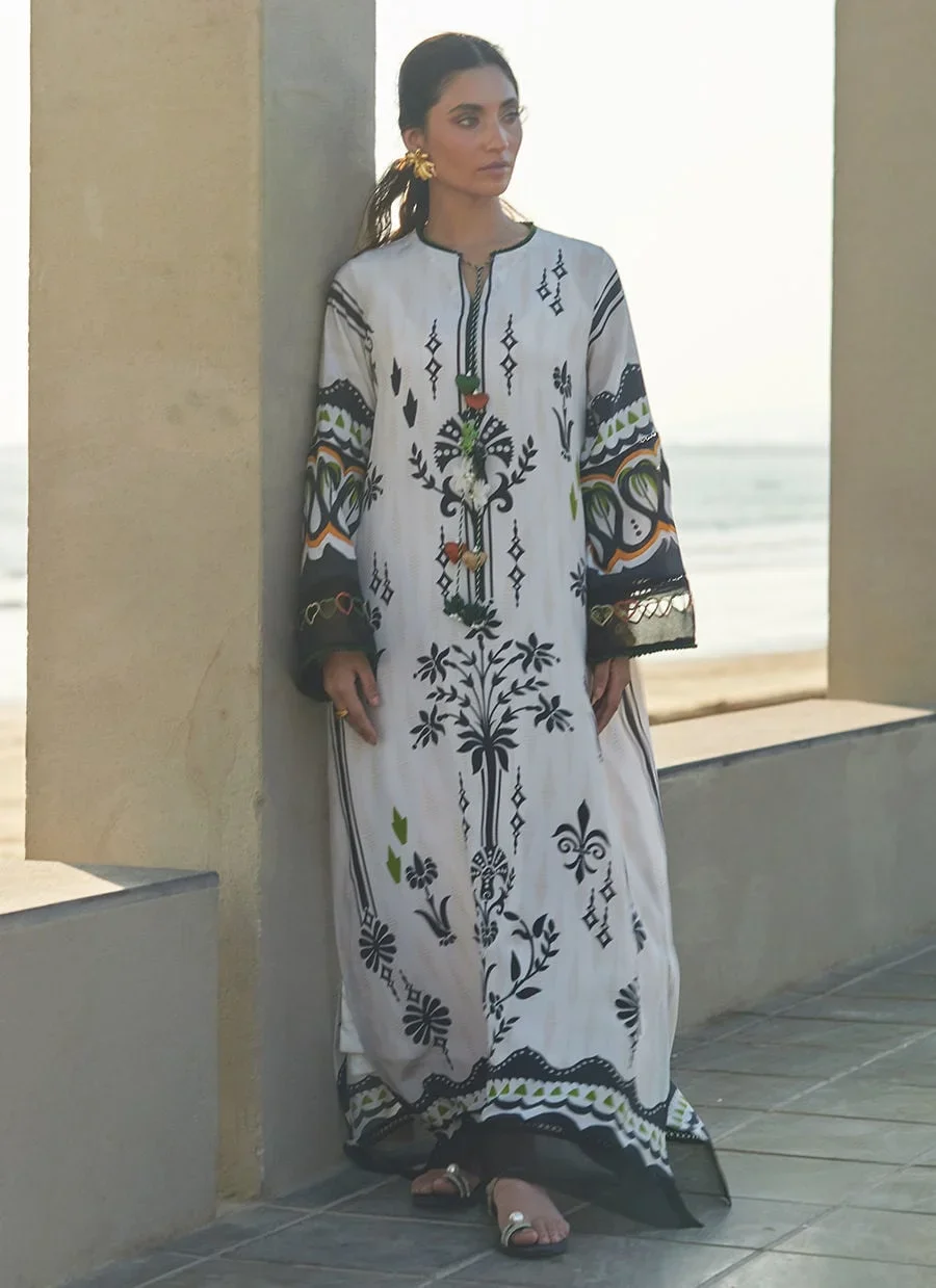 Zenya Crepe Kaftan – Farah Talib Aziz Casual Wear Image 2